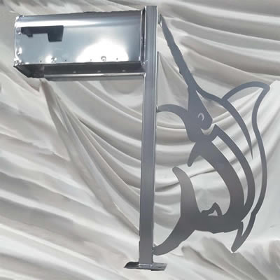 We enjoy flexing our creativity to create custom orders like this marlin mailbox!