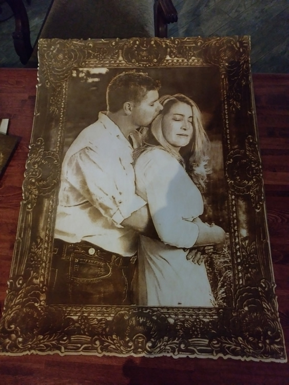 This is a laser engraved photograph designed by WildMtn